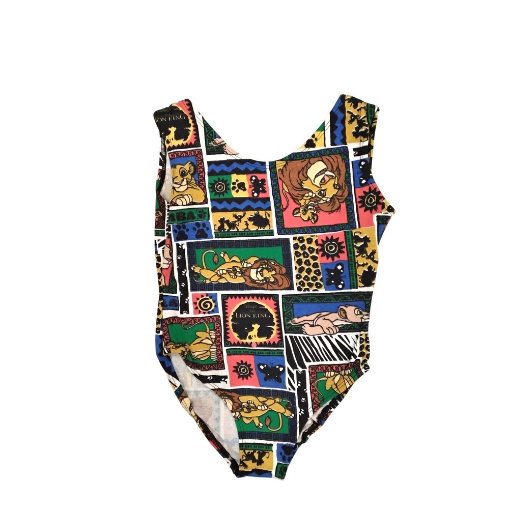 Vintage Disney Lion King Leotard Harrison Hard Body Simba Graphic Print Kids M